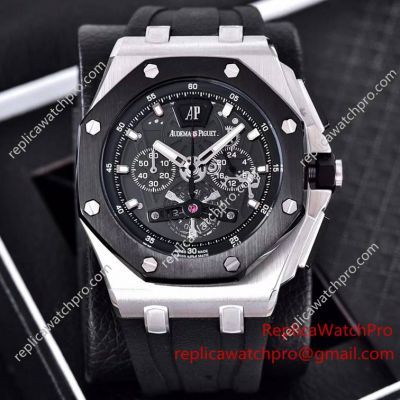 Replica Audemars Piguet Royal Oak Offshore SS Chronograph Rubber Strap